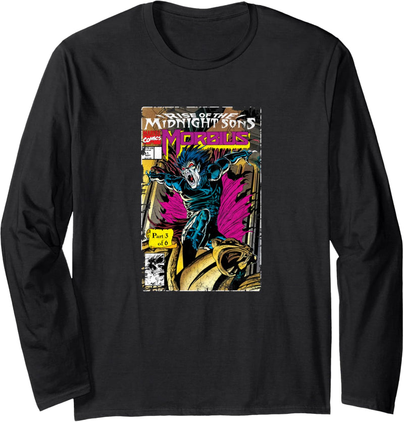 Marvel Morbius Rise Of The Midnight Sons Comic Cover Langarmshirt