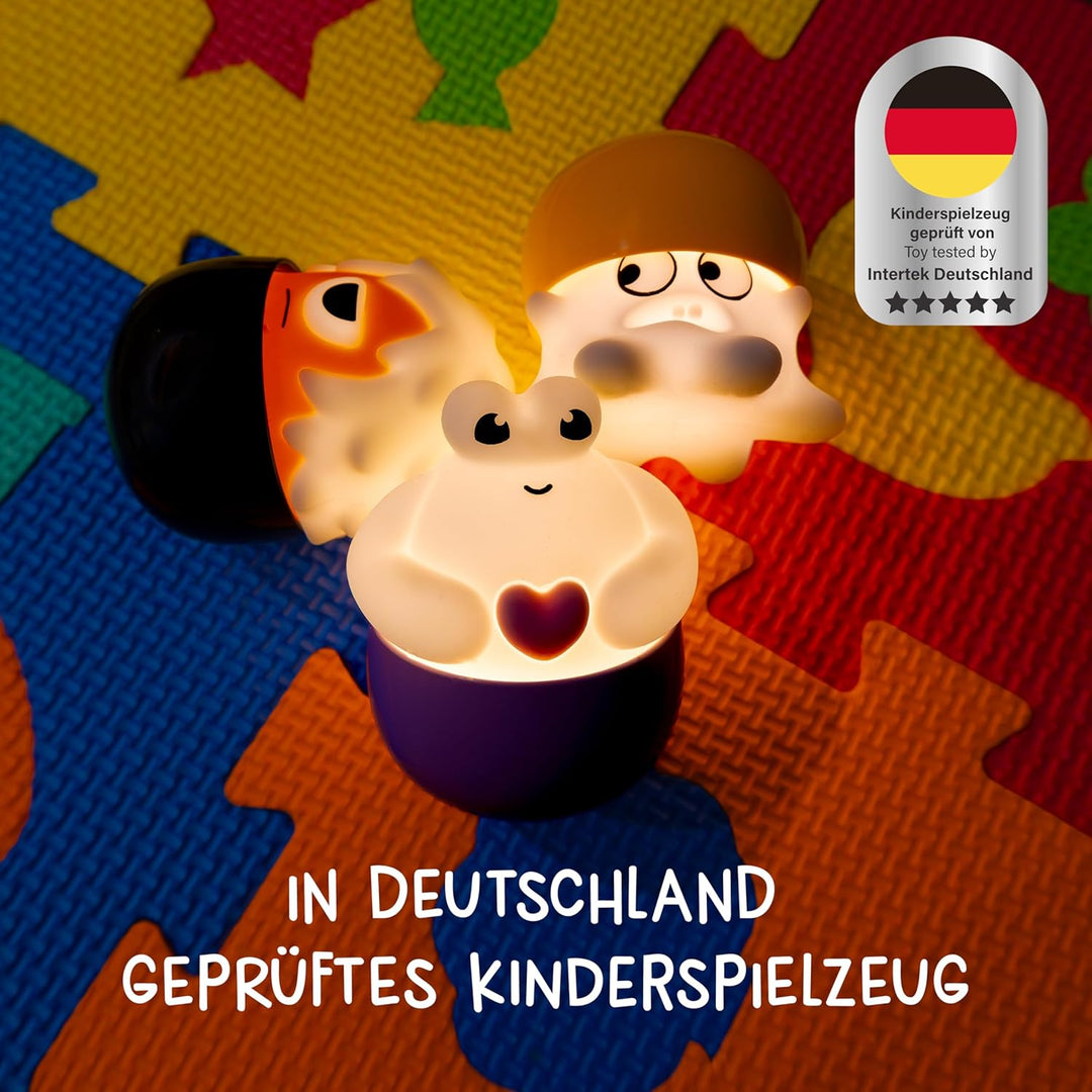 MegaLight Blind Box Mini Nachtlichter für Kinder 5er Pack | Serie 2 | Monster | Mystery Box | Carele