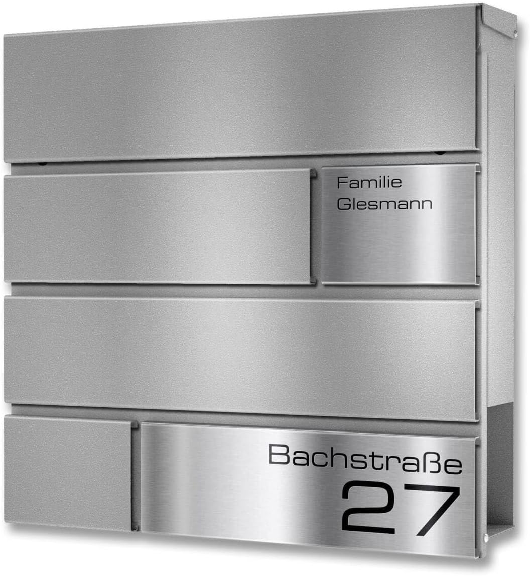 Metzler Briefkasten in Anthrazit Modell G - Pulverbeschichtung in RAL 9007 Graualuminium - Postkaste