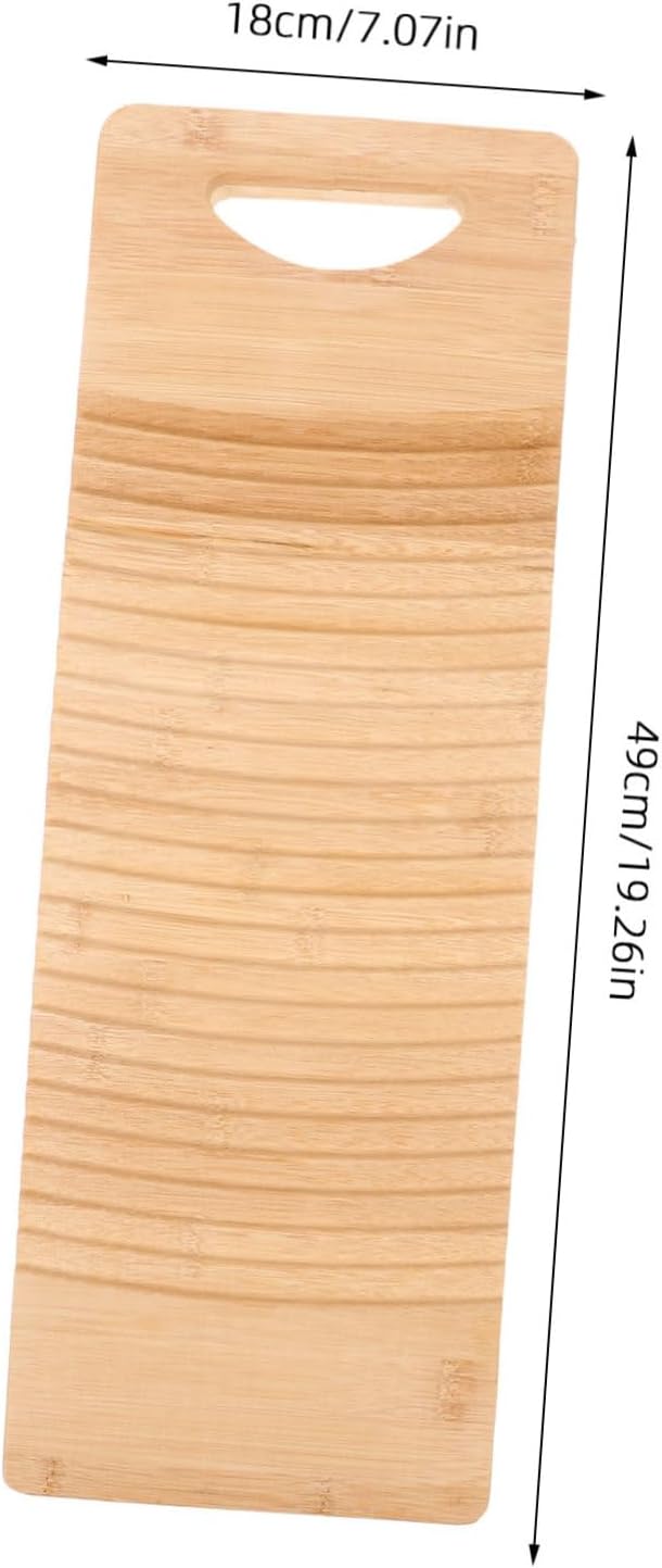 Cabilock Waschbrett Holz Wäsche Waschen Bord Schrubben Bord 50X15cm für Haushalt Shirts Kleidung Unt