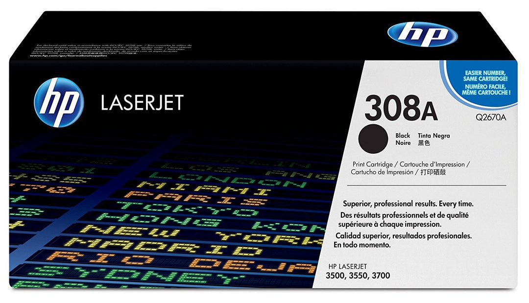 Original Toner für hp ColorLaserJet 3500 3500N 3700, schwarz