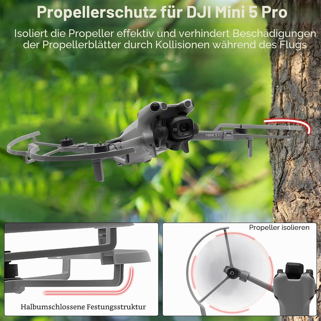 Mini 5 Pro Propellers Schutz – mit Propellerschutz Landegestell Beinen Gimbal Schutzabdeckung Kamera