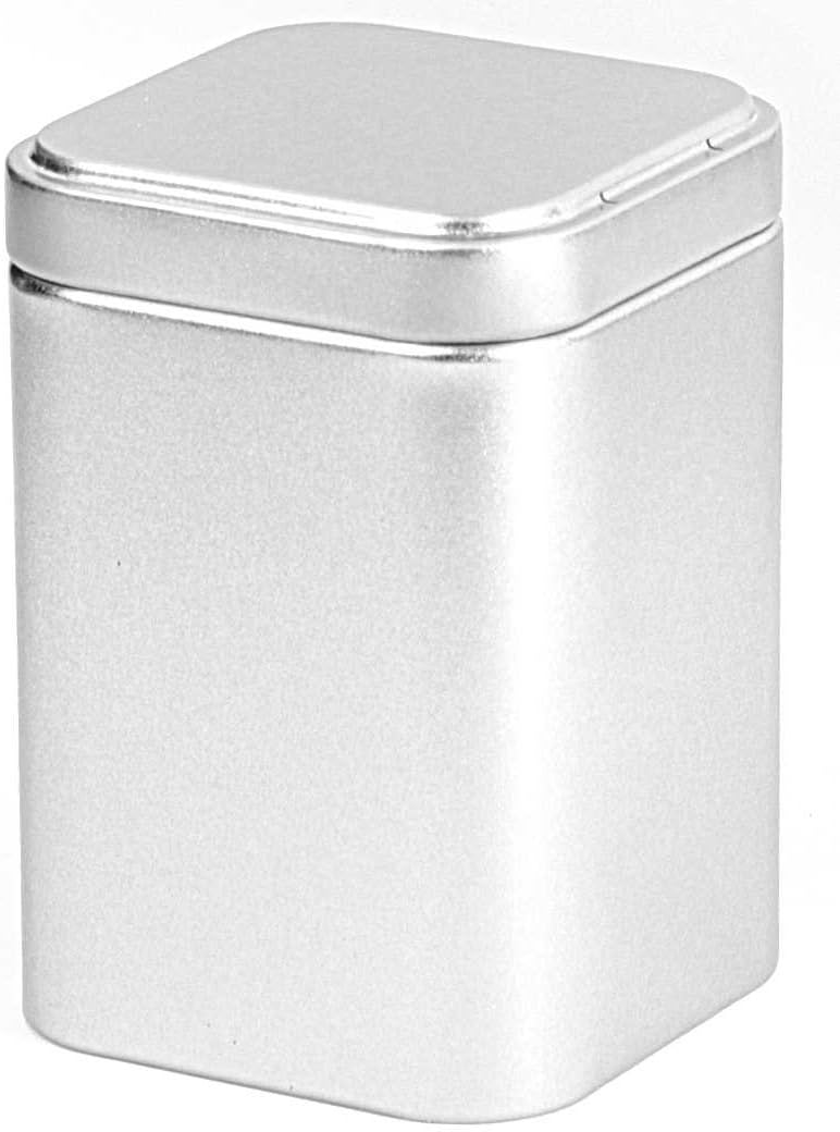 8 Spicebar Gewürzdosen Eckig Set mit Aromadeckel + 8 Etiketten + 4 Streueinsätze, Aromadose Masse: 8