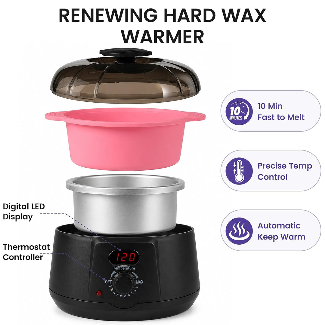 35PCS Waxing Set Wachswärmer Wax Warmer Heater Wachserhitzer Hair Removal Waxing Set Wachsmaschine W