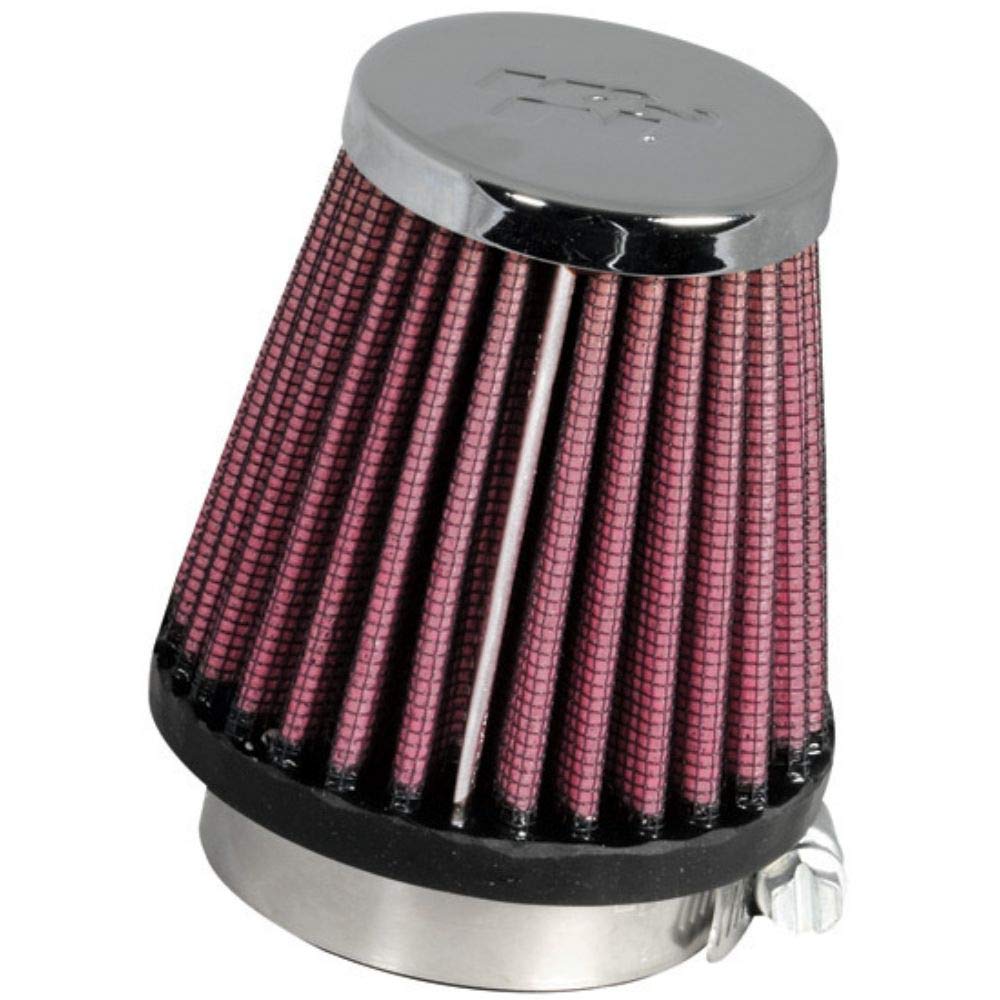 K&N RC-1060 KFZ und Motorrad Universal Chrom Filter Rot