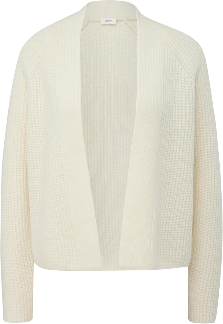 s.Oliver Kurzer Cardigan aus Wollmix 46 0700_natur, 46 0700_natur