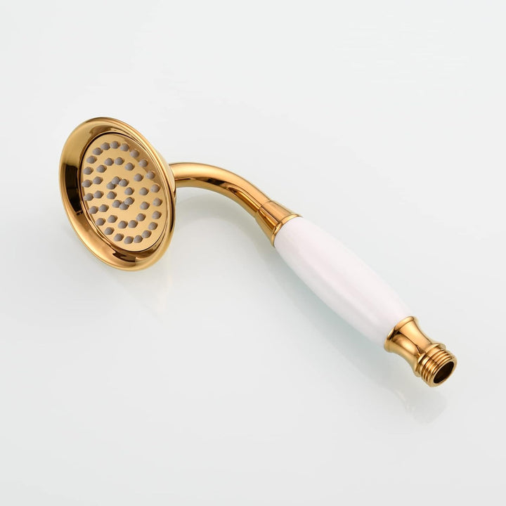 CIENCIA Duschkopf Messing Handbrause Hochdruck Duschbrause 1/2 zoll Gold Handbrause mit Schlauch und