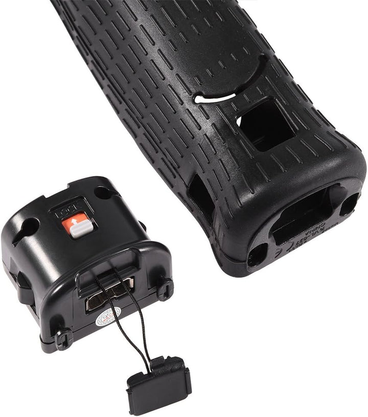 Zerone Sensoradapter Wii Motion Plus Schutzhülle aus Silikon Fernbedienung Wii (schwarz)
