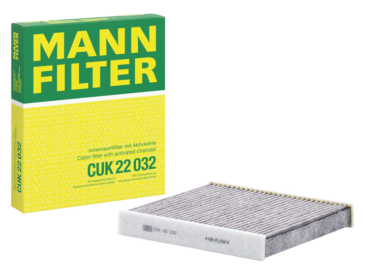 MANN-FILTER CUK 22 032 Innenraumfilter – Pollenfilter mit Aktivkohle – Für PKW, CUK