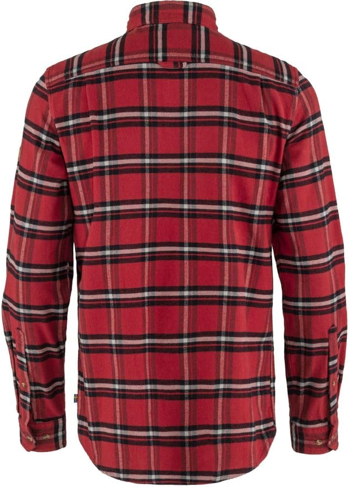 Fjällräven Herren Övik Heavy Flannel Shirt M Langarm-Hemd S Rot, S Rot