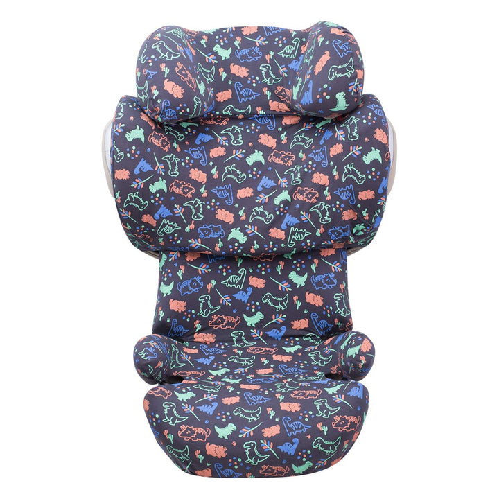 JYOKO Kids Bezug kompatibel mit Cybex Solution Q2 Fix, Q3, Cybex Z Fix, Gb Elian (Happy Dino), HAPPY