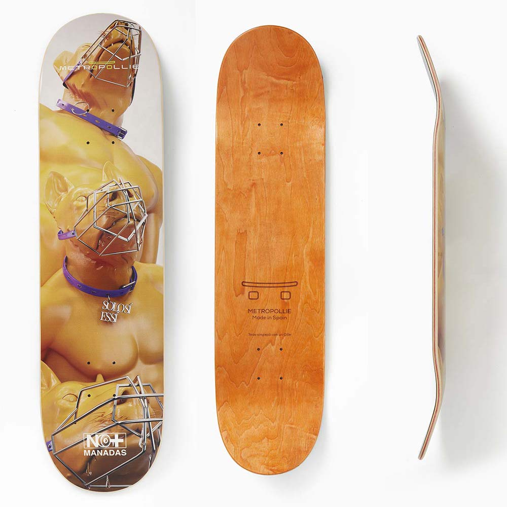 Metropollie Skatebrett Wolf mit Maulkorb 8.125 pulgadas, 8.125 pulgadas