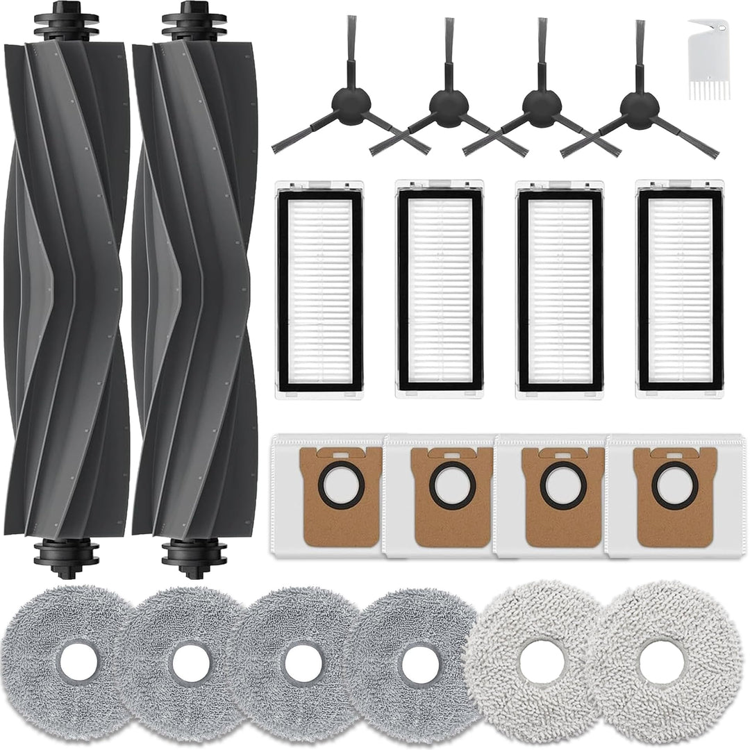 Kit di Accessori per Dreame L20 Ultra, L20 Ultra Complete, 2 Spazzola Principale, 6 Panni Mop, 4 Fil