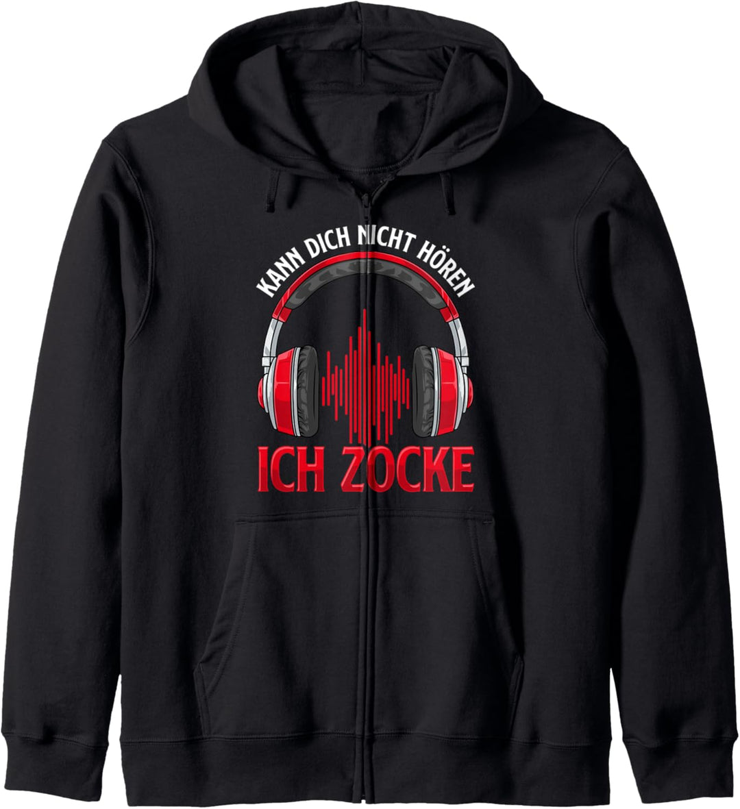 Kann Dich Nicht Hören Ich Zocke I Lustiges PC Gamer Headset Kapuzenjacke