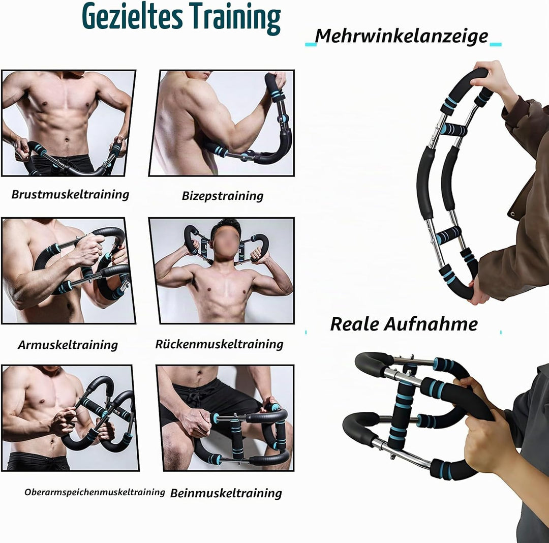 Ultimativer Twister-Armtrainer, verstellbares, tragbares Brust- und Armtrainingsgerät mit Federwider