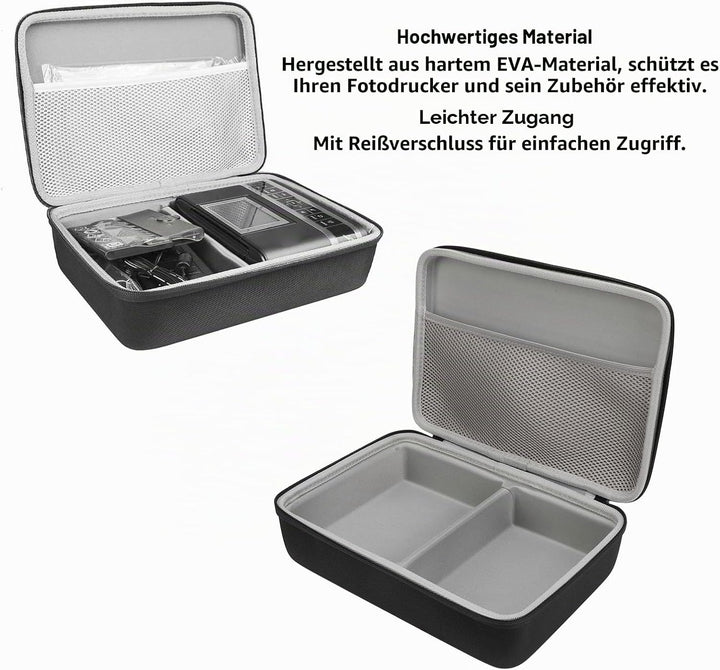 Hartschale für Selphy CP1500 CP1300 CP1200 Kabelloser Farbfotodrucker, Eva-Hartschalen-Tragetasche,