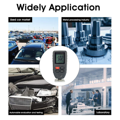 Lackmessgerät Auto Dickenmessgerät Materialdickenmessung Auto Schichtdickenmessung Tester mit Sensor