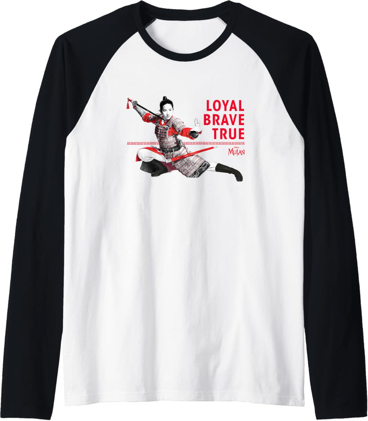 Disney Mulan Live-Action Loyal Brave True Raglan