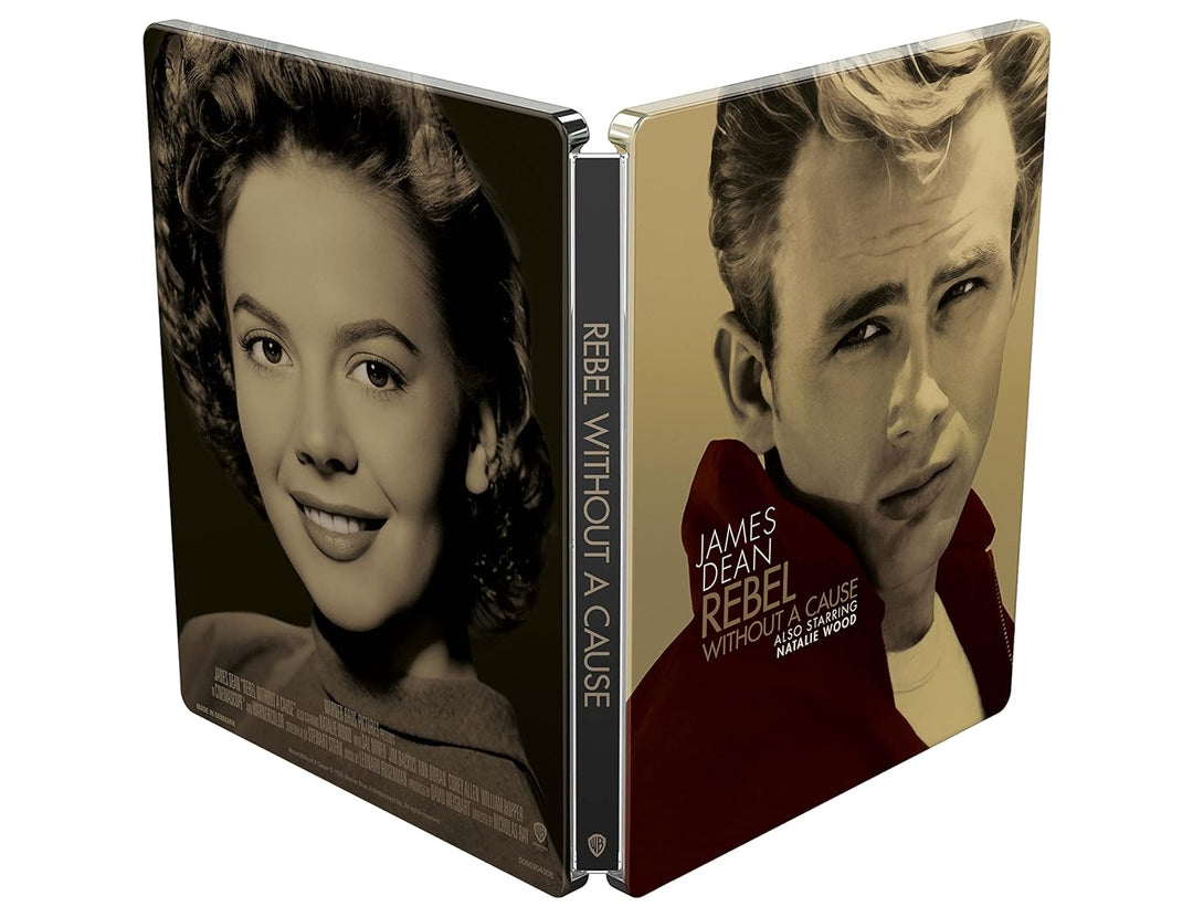 Rebel Without A Cause Steelbook [4K Ultra HD] [1955] [Blu-ray] [2023] [Region Free], 4K