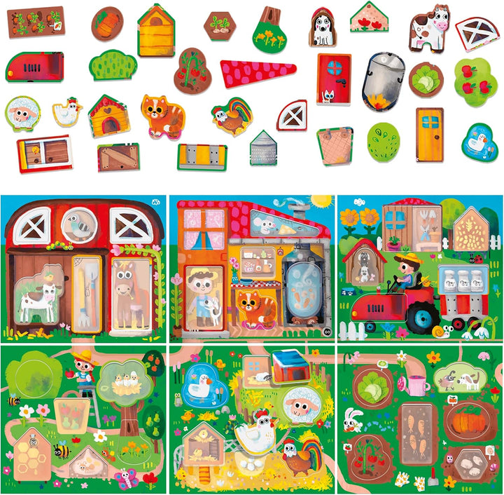 Headu MU23608 Play Farm Montessori, Large