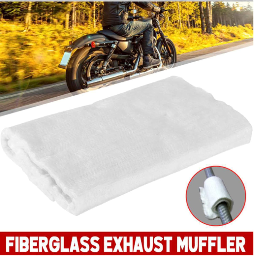 2 Stück Auspuffwolle Schalldämpfer Dämmwolle aus Keramik Hochtemperatur für Schaltmoped Roller Moped