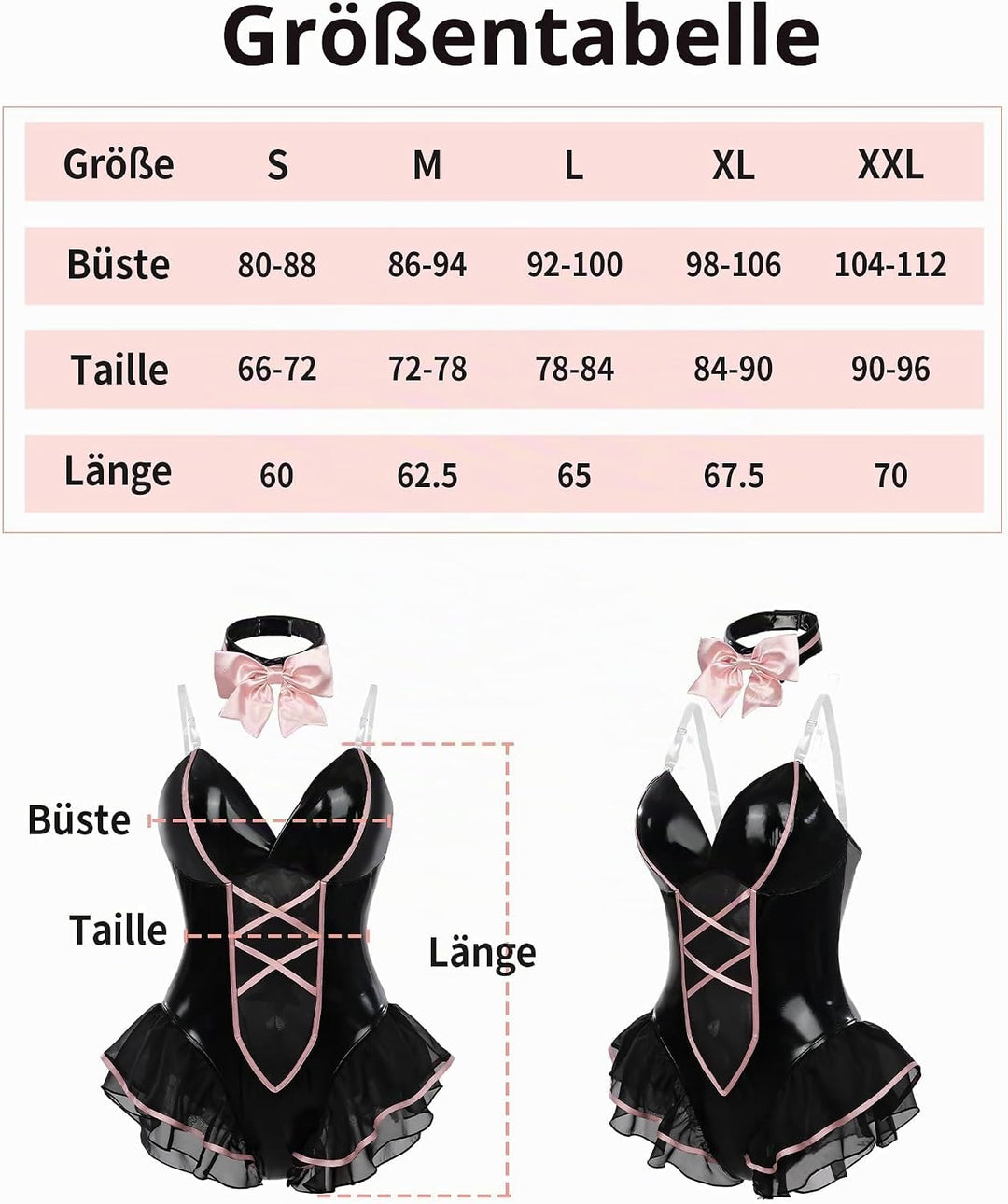 Bunny Kostüm Frauen Girl Sakurajima Mai Cosplay Kostüm Anime Senpai Bunny Suit mit Ohren, S