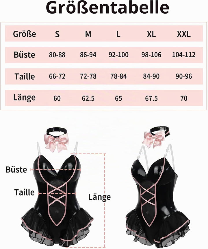 Bunny Kostüm Frauen Sakurajima Mai Cosplay Kostüm Anime Senpai Bunny Suit mit Ohren,Erwachsene Pink