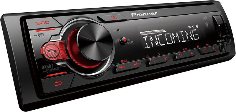 Pioneer MVH-330DAB-AN, 1DIN Autoradio mit RDS und DAB+, USB, AUX-Eingang, Bluetooth, geringe Einbaut