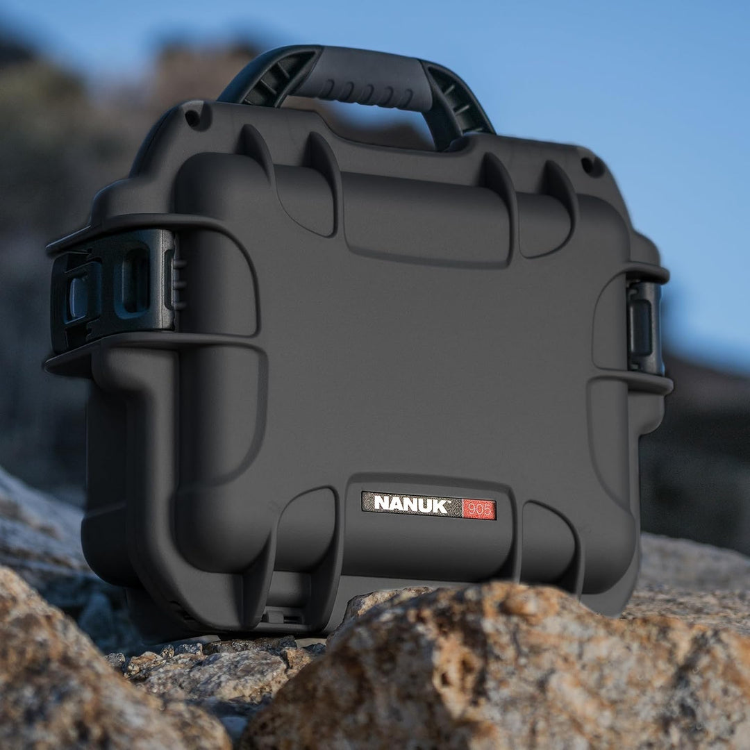 Nanuk 905 Wasserdichter Hartschalenkoffer Mit Gepolsterten Trennwänden - Schwarz Gepolsterte Trennwa