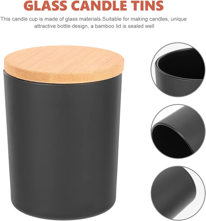 MAGICLULU 4 Sätze Kerzenbecher Kerzenhalter Glas Kerzen-kit Glas Zur Kerzenherstellung Kerzenbehälte