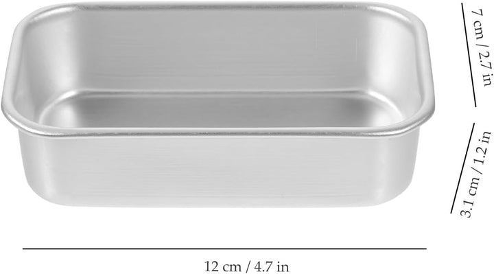 YARNOW 4Er Pack Mini Laib Pfannen Antihaft Mini Laib Backformen Kuchenformen Rechteck Brot Laib Blec