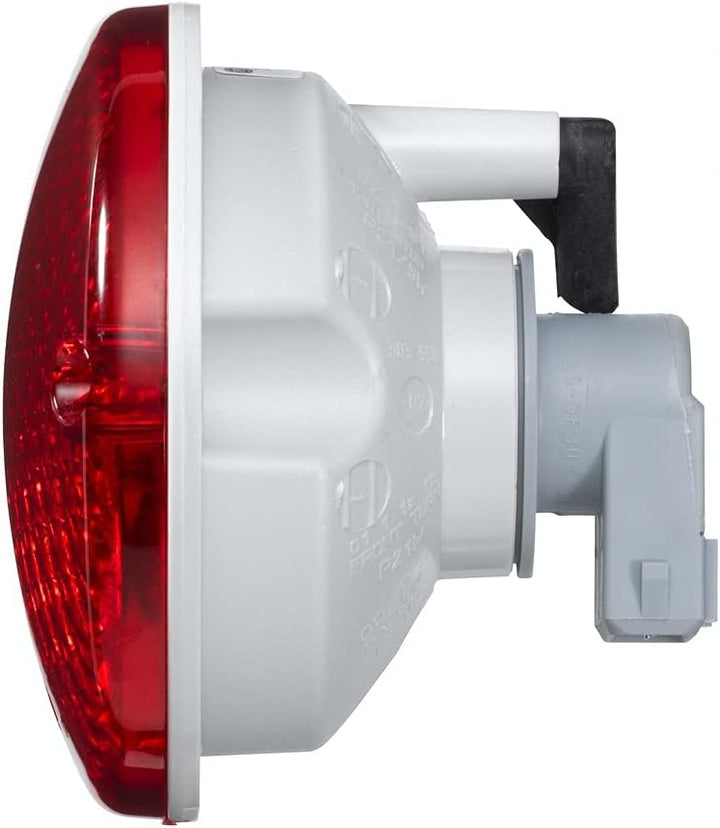 HELLA Rückleuchte - Glühlampe - 12V - Einbau - CCC/ECE - Lichtscheibenfarbe: rot - Stecker: Flachste