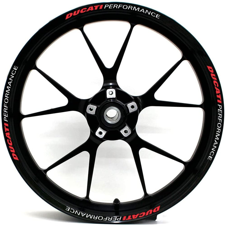 Aufkleber-Set kompatibel mit Ducati Performance Motorrad Felgen
