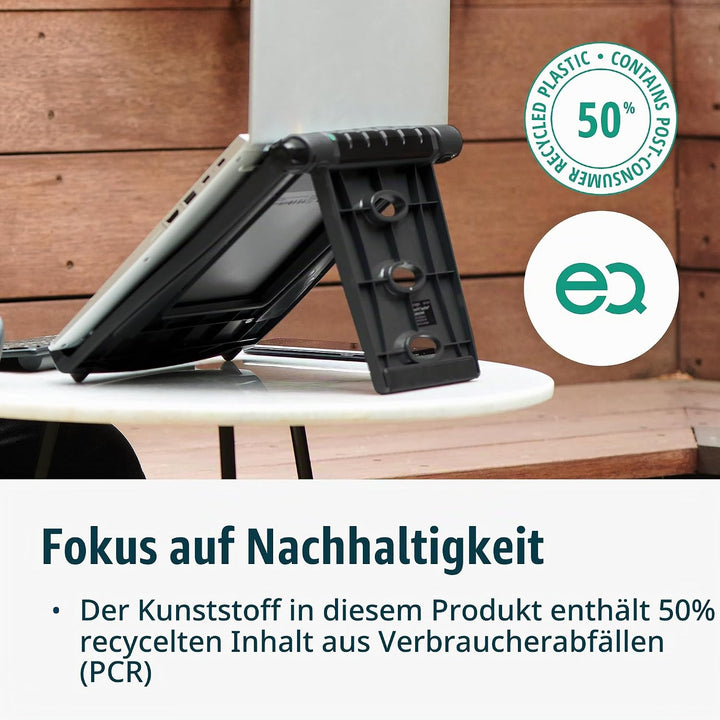 Kensington Easy Riser EQ Tragbarer Laptopständer &amp; -kühler, höhenverstellbar und leicht, faltbarer N