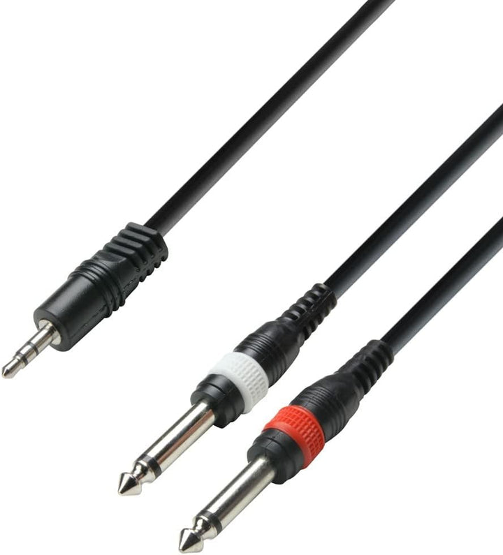 KORG KA350 Stromversorgung für Monotribe &amp; K3 YWPP 0600 Audiokabel 3, 5 mm Klinke stereo auf 2 x 6,