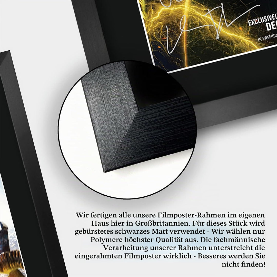 HWC Trading A3 FR Spider-Man: No Way Home Filmposter Tom Holland, signiert, Geschenk, gerahmt, A3, S