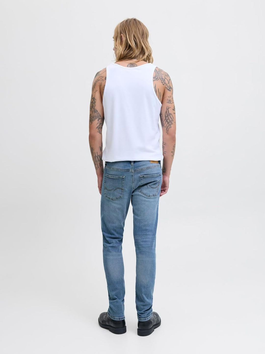 JACK &amp; JONES Male Slim Fit Jeans JJIGLENN JJICON JJ 257 50SPS NOOS Slim Fit Jeans 32W / 32L Blue Den