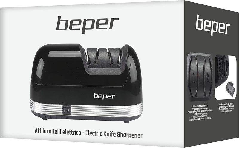 BEPER P102ACP010 Elektrischer Schleifmaschine, 40 W, Diamantscheiben, 2 Schleifkappen, rutschfeste U