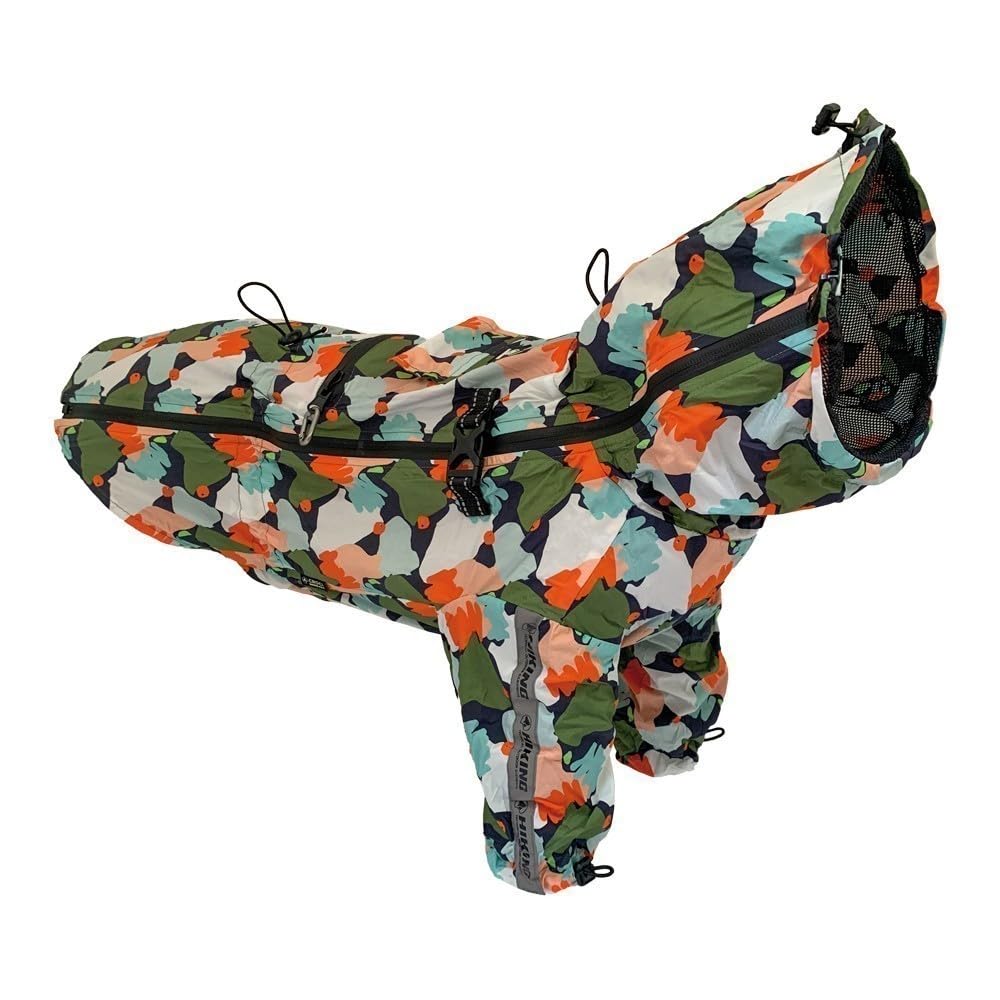 Croci Hiking Regenmantel für Hunde, tragbar, Go Harlequin, Grösse 50 cm - 380 g, 50 cm