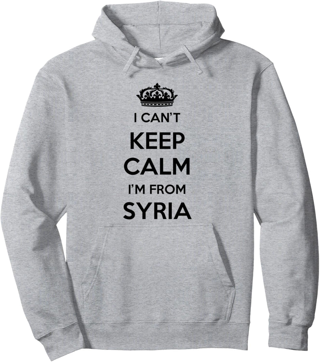 Ich kann nicht ruhig bleiben Ich komme aus dem Land Syrien Pullover Hoodie