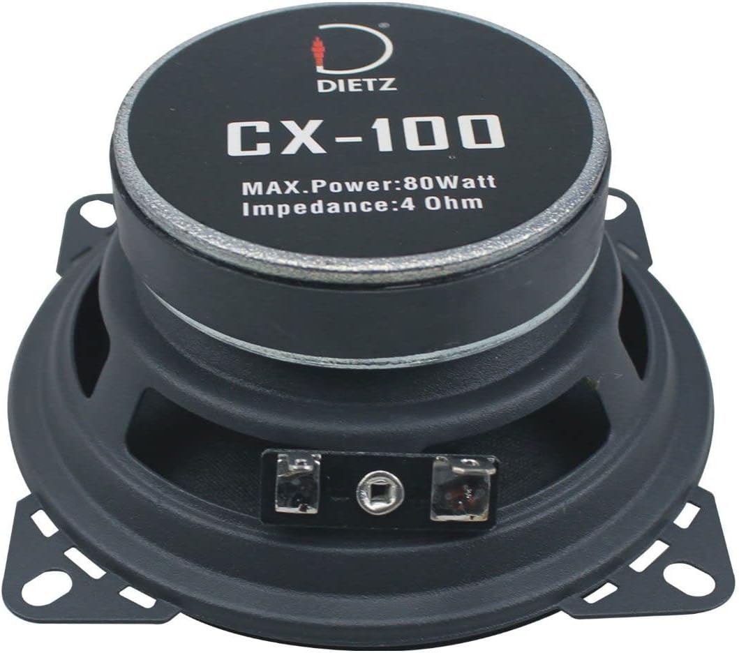 Dietz CX_100-10 cm 2-Wege-Lautsprecher mit 80 Watt (RMS: 40 Watt)