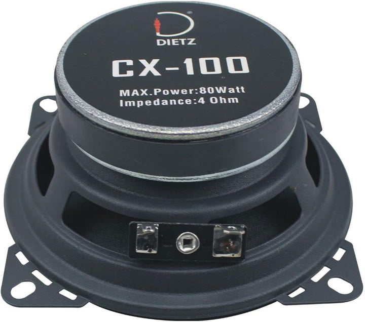 Dietz CX_100-10 cm 2-Wege-Lautsprecher mit 80 Watt (RMS: 40 Watt)