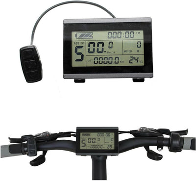 windmeile | Display KT-LCD3, Bordcomputer, Tachoanzeige, LCD-Display, Beleuchtet, E-Bike, Elektro Fa