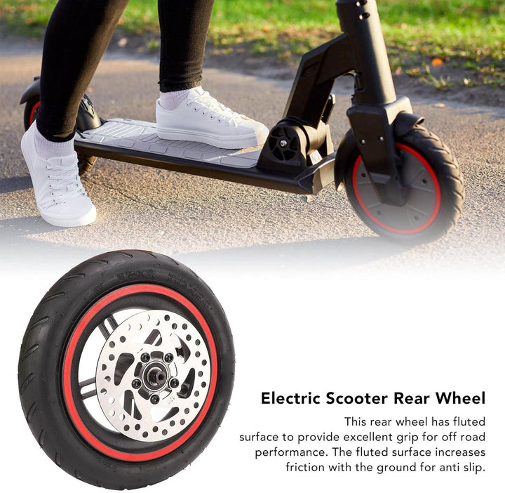 Elektroroller Hinterrad Reifen mit 120mm Scheibenbremse für Xiaomi PRO/PRO 2/M3, Rutschfest E-Scoote