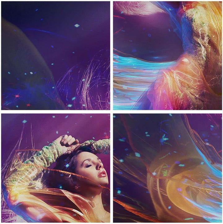 Bilder auf Leinwand Schönheit Disco Mode Make-up Leinwandbild 70x50cm Wandbilder Dekoration Wohnzimm