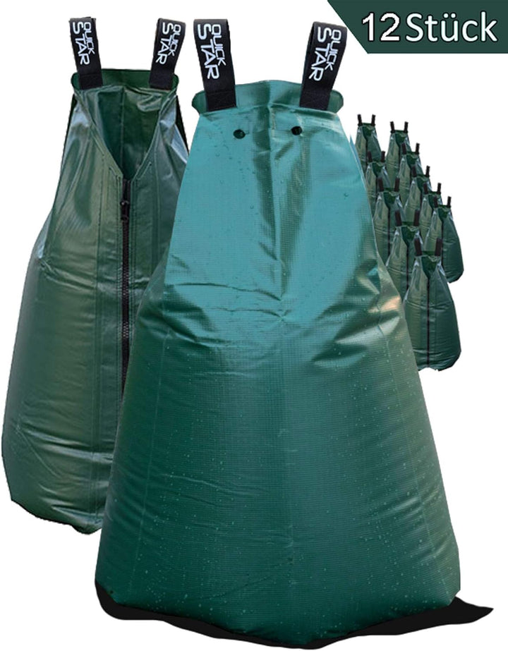 QUICK STAR 12 Stück Tree Bag 75L Baumbewässerungssack Tropfen Wasserbehälter Wassersack