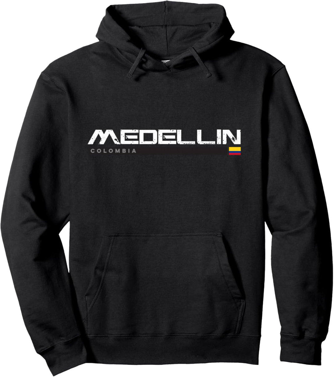 Medellin Colombia Weinlese Retro Pullover Hoodie