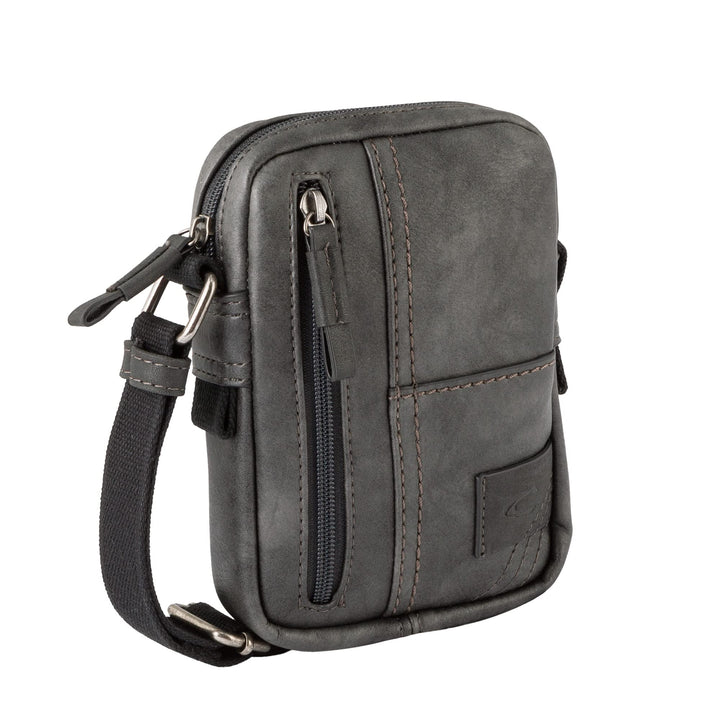 camel active bags Laos Herren Handytasche Umhängetasche Klein Schwarz 13x3x19 Schwarz, 13x3x19 Schwa