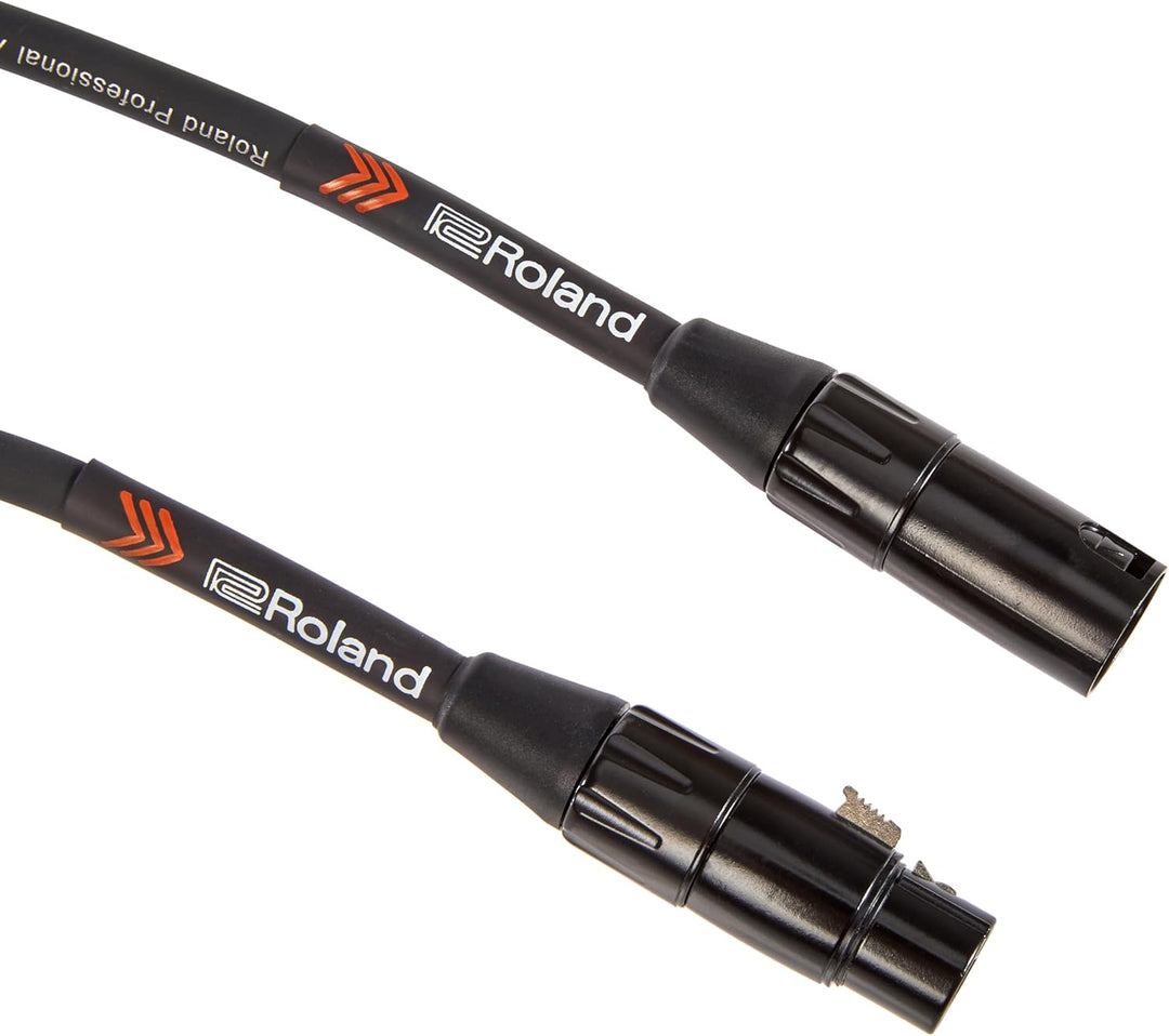 Roland Black-Serie symmetrisches Mikrofonkabel Länge: 3m – RMC-B10 schwarz 3 Meters Single, 3 Meters