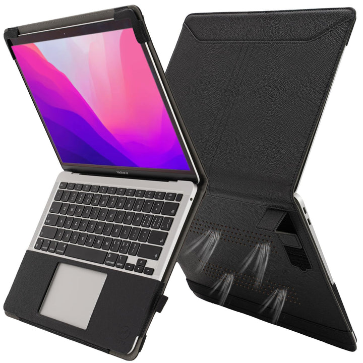 TYTX Kompatibel mit MacBook Pro 13 Hülle Zoll Leder Case 2016-2021 (A1989/A1706/A1708/A2159/A2289/A2